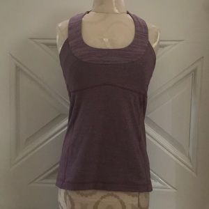 Lululemon purple tank with built in